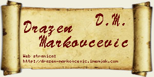 Dražen Markovčević vizit kartica